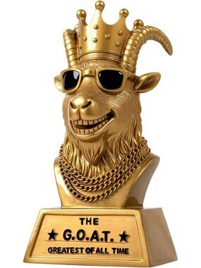 Handmade 6" Goat Trophy Award - Funny Gag Gift for Champion Winners & Goats